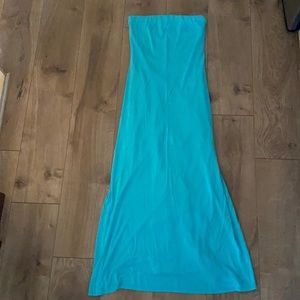 Strapless maxi dress
